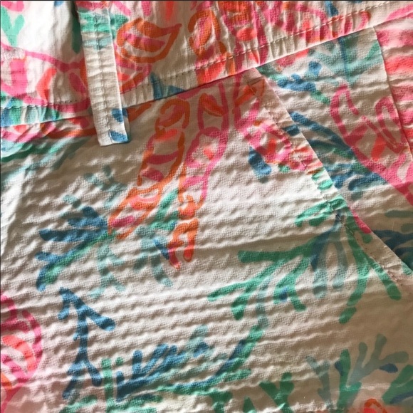 Lilly Pulitzer Walsh Shorts Gettin Steamy 00 RARE - Picture 4 of 6